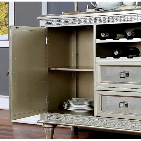 322 - 75 Benjara : Tủ Buffet , Tủ Rượu - 137cm